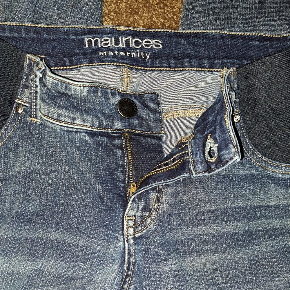 Maurices Maternity Jeans with Everflex Side Panel. - Picture 4 of 9